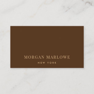Carte De Visite Moderne minimaliste élégant professionnel en bronz