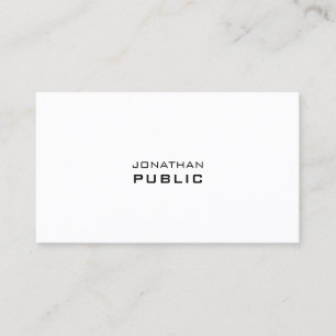 Carte De Visite Moderne minimaliste Élégant Professionnel Simple