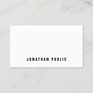 Carte De Visite Moderne minimaliste Élégant Propre Professionnel P