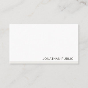 Carte De Visite Moderne minimaliste Modèle professionnel élégant