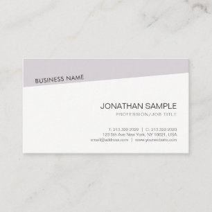 Carte De Visite Moderne minimaliste Modèle professionnel élégant