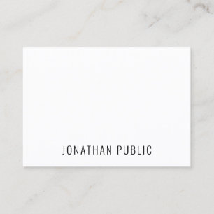 Carte De Visite Moderne minimaliste Modèle simple professionnel