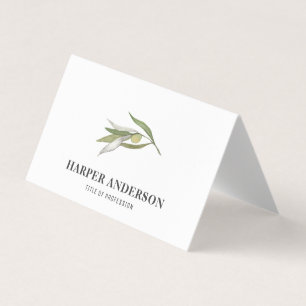 Carte De Visite Moderne minimaliste Olive Tree Professional Busin