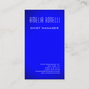 Carte De Visite Moderne minimaliste professionnel bleu clair