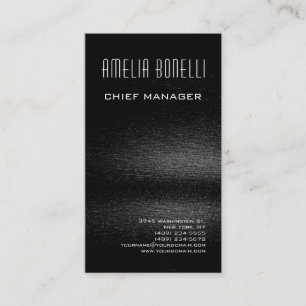 Carte De Visite Moderne minimaliste professionnel gris foncé clair