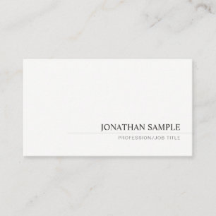 Carte De Visite Moderne minimaliste Professionnel Simple Modèle