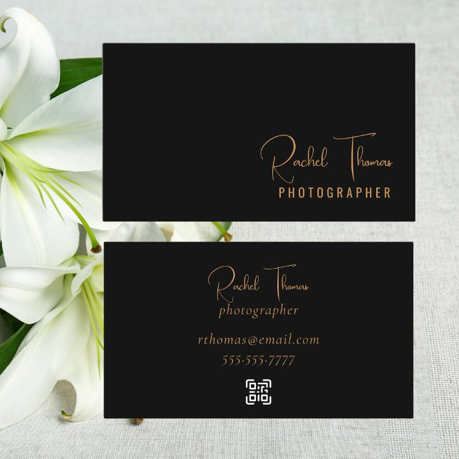 Carte De Visite Moderne minimaliste scanner QR Code Professionnel (Créateur téléchargé)