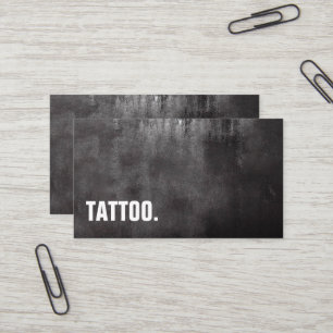 Carte De Visite Moderne minimaliste tatouage de tableau noir profe