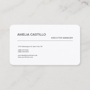 Carte De Visite Moderne minimaliste tendance