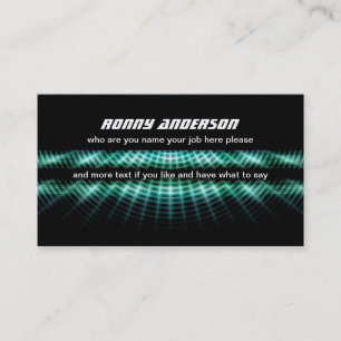 carte de visite moderne noir