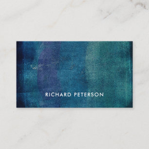 Carte de visite moderne océan bleu plage