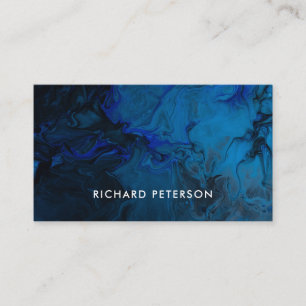 Carte de visite moderne océan bleu plage