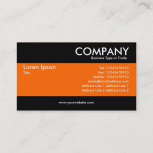 Carte De Visite Moderne - Orange riche