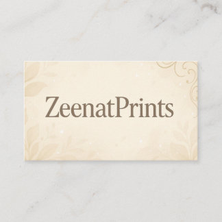 Carte de visite moderne par ZeenatPrints