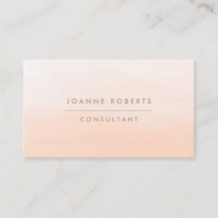 Carte De Visite Moderne Peach Orange Ombre Beauté ou professionnel