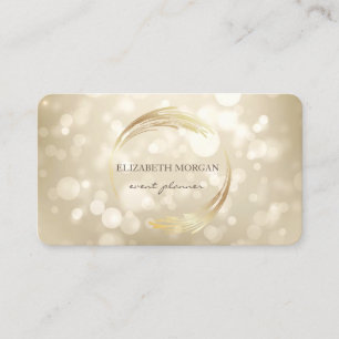 Carte De Visite Moderne Professional Bokeh Géométrique