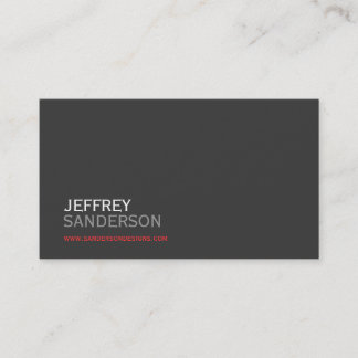 Carte de visite moderne professionnel