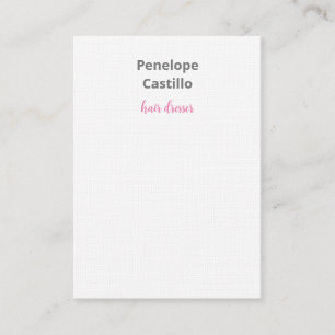 Carte De Visite Moderne Professionnel Design Calligraphie Lin
