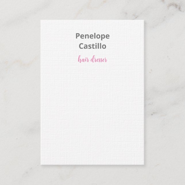 Carte De Visite Moderne Professionnel Design Calligraphie Lin (Devant)