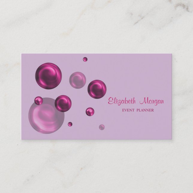 Carte De Visite Moderne Professionnel Design Simple, Points (Devant)