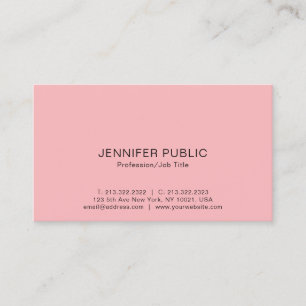 Carte De Visite Moderne Professionnel Élégant Couleurs Simple Simp