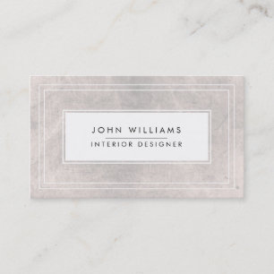 Carte De Visite Moderne professionnel élégant rayé chic minimalist