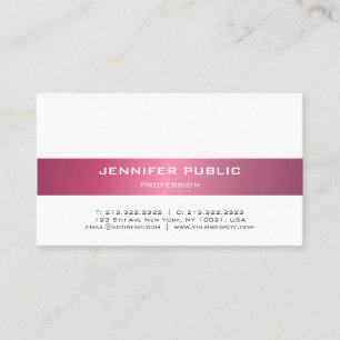 Carte De Visite Moderne Professionnel Élégant Simple Chic Simple