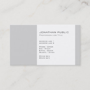 Carte De Visite Moderne professionnel élégant simple simple