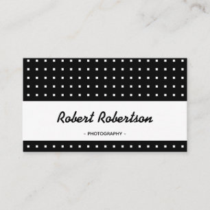 Carte De Visite Moderne Professionnel En Noir Et Blanc