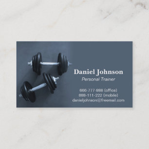 Carte De Visite Moderne, Professionnel, Fitness, Entraîneur Person