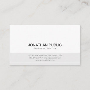 Carte De Visite Moderne professionnel minimaliste de conception