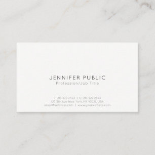 Carte De Visite Moderne Professionnel Minimaliste Simple Simple
