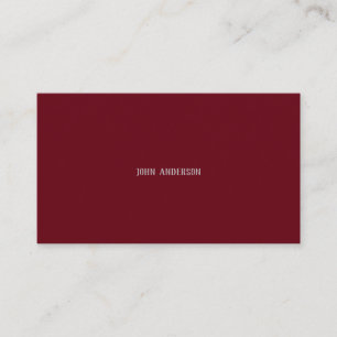 Carte De Visite Moderne Professionnel Simple Cherry Rouge