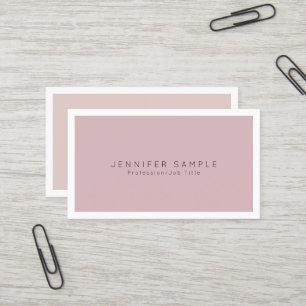 Carte De Visite Moderne Professionnel Simple Chic Plain Élégant
