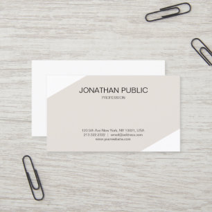 Carte De Visite Moderne propreté de la plaine Élégant Consultant C