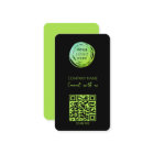Moderne QR Code Vert fluorescent