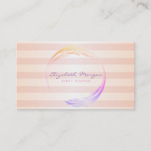 Carte De Visite Moderne rayé de style