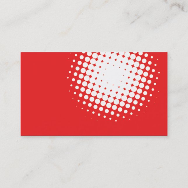 Carte de visite moderne rouge (Devant)