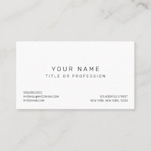 Carte de visite moderne simple