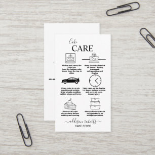 Carte De Visite Moderne Simple Black and White Business