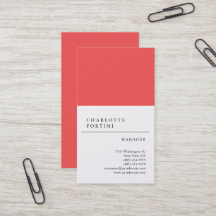 Carte De Visite Moderne simple minimaliste tendance Pearl Premium