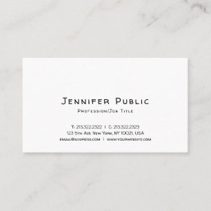 Carte De Visite Moderne simple Modèle tendance Professionnel