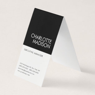 Carte De Visite Moderne Simple Noir Blanc Tendance Minimaliste Sim