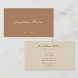 Carte De Visite Moderne Simple Professionnel Modèle de Script Tend