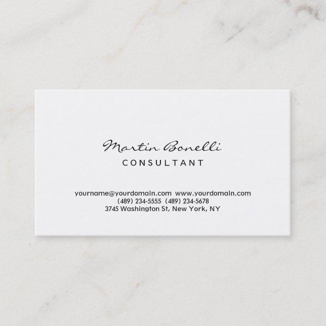 Carte de visite moderne simple professionnel stand (Devant)