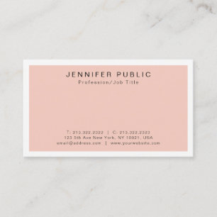 Carte De Visite Moderne Simple Sophistiqué Plain Professional