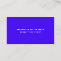 Moderne simple Ultramarine bleu professionnel simp