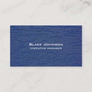 Carte De Visite Moderne tendance Bleu élégant