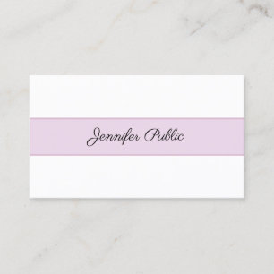 Carte De Visite Moderne tendance Créatif Simple Professionnel Plat