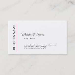 Carte De Visite Moderne tendance minimaliste minimaliste minimalis